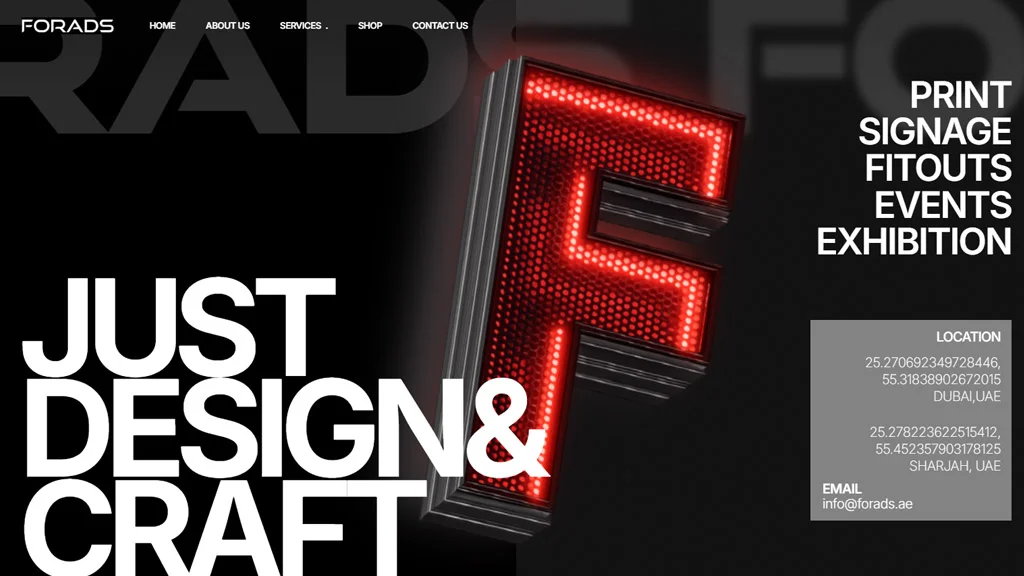 Forads website project