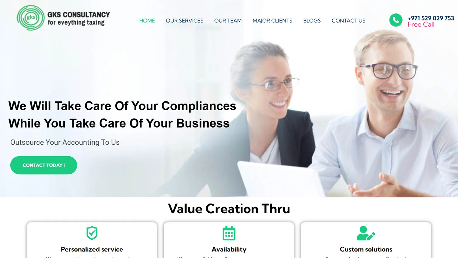 GKS Consultancy website project